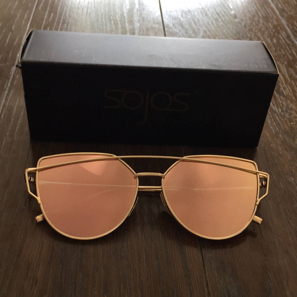 Rose gold sunglasses